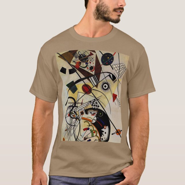 T-shirt Kandinsky Transverse Line Pebble (Devant)