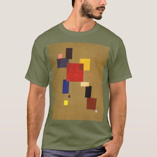 T-shirt Kandinsky Treize Rectangles peinture Abstraite (Devant)
