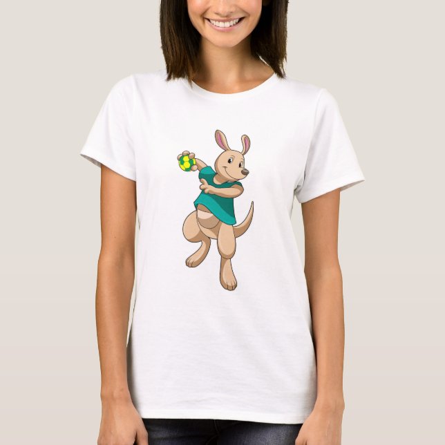 T-shirt Kangaroo comme joueur de handball avec Handball (Devant)