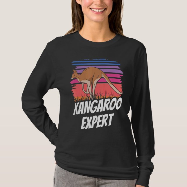 T-shirt Kangaroo Expert Australie Kangaroos Animal (Devant)