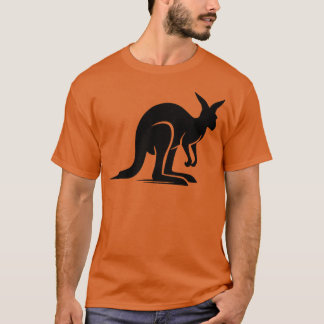 T-shirt Kangaroo Landscapes Australias Animal Motif vintag