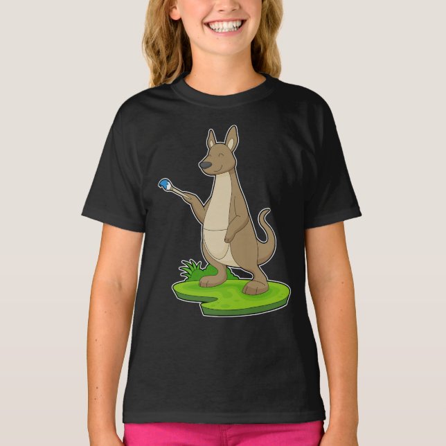 T-shirt Kangaroo Peinture Pinceau (Devant)