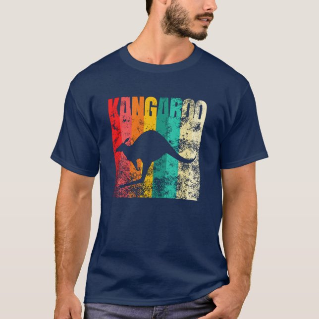 T-shirt Kangaroo Retro (Devant)