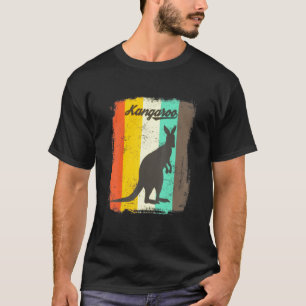 T-shirt Kangaroo Retro les années 70 Vintage animal mignon