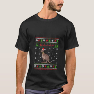 T-shirt Kangaroo Santa Hat Moche Noël Design Noël Noël Noë