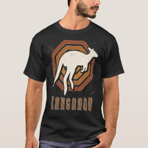 T-shirt Kangaroo Vintage rétro classique amour animal