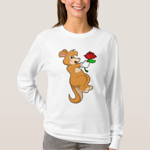 T-shirt Kangaroo with Flower
