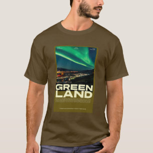T-shirt Kangerlussuaq Poster de la lumière du Nord du Groe