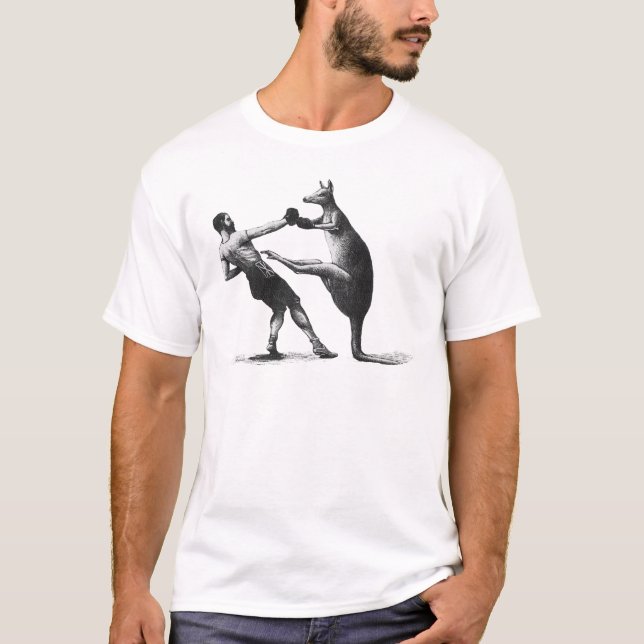 T-shirt Kangourou de boxe vintage (Devant)