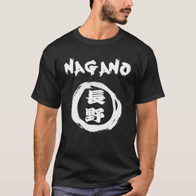 T-shirt Kanji de graffiti de Nagano (Devant)