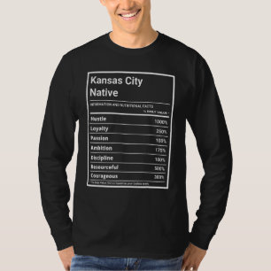 T-shirt Kansas City Native Funny Nutrition Pride