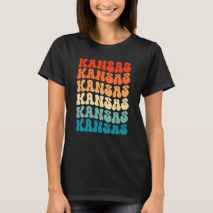 T-shirt Kansas Super Vibe Multi Rétro Couleur Kansas City