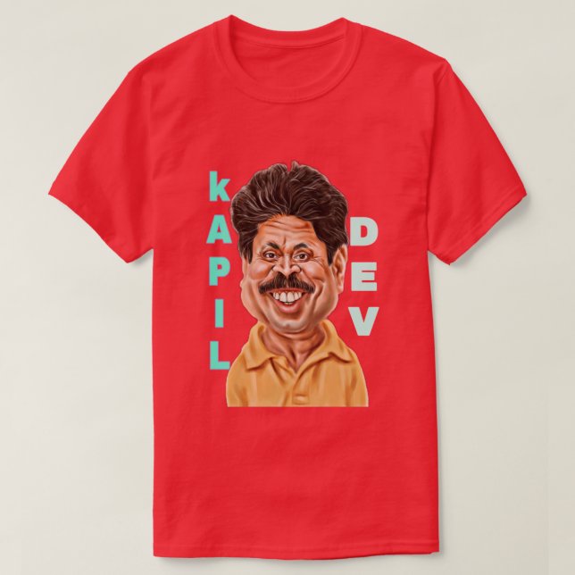 T-shirt kapil dev célèbre cricket indien (Design devant)