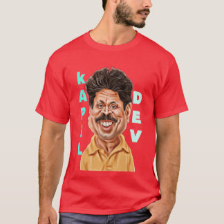 T-shirt kapil dev célèbre cricket indien