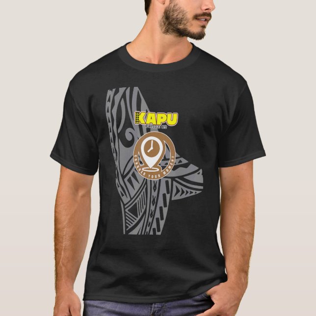 T-shirt Kapu insigne de café goutte d'encre (Devant)