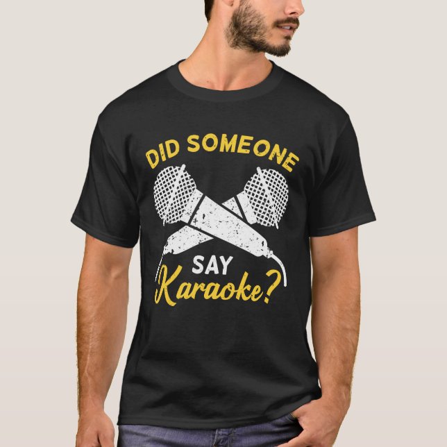 T-shirt Karaoke Bar Party Chanter un cadeau de chanteur (Devant)