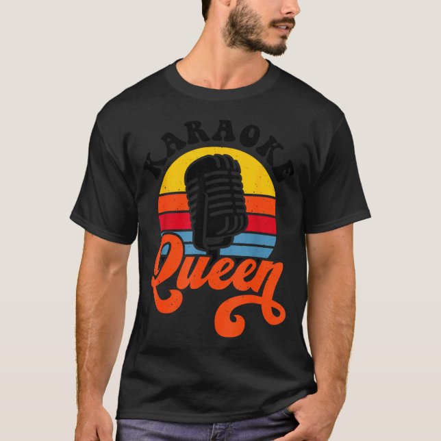 T-shirt Karaoke Queen  (Devant)