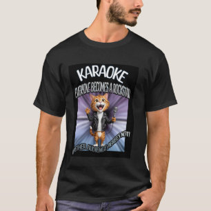 T-shirt Karaoké, tout le monde devient une rockstar, Chat 