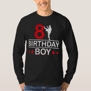 T-shirt Karate 8e anniversaire garçon Taekwondo 8 ans enfa