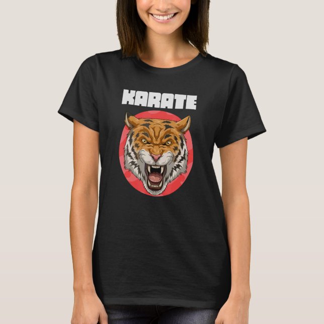 T-shirt Karate Angry Tiger (Devant)
