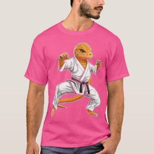 T-shirt Karate Beared Dragon Martial Arts Taekwondo Kickb