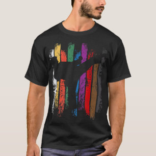 T-shirt Karate Belt Colors Silhouette Shirtcadeau, drôle, 