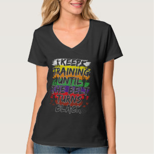 T-shirt Karate Black Belt Arts Martiaux Entraînement Karat