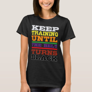 T-shirt Karate Black Belt Entraînement Japonais Martial Ar