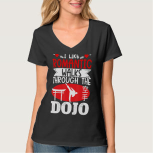 T-shirt Karate Black Belt Gi Uniforme J'Aime Les Marches R