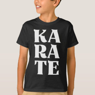 T-shirt Karate Bold Lettres Japonais Martial Art Karateka