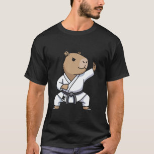 T-shirt Karate Capybara Arts Martiaux Drôle Pour Enfants G
