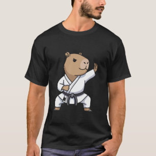 T-shirt Karate Capybara Arts Martiaux Drôle Pour Enfants G