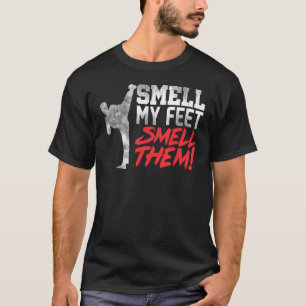 T-shirt Karate Cool Pour Garçons Filles Renifle Mes Pieds