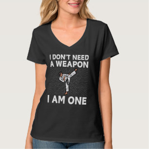 T-shirt Karaté Drôle Hommes Femmes Taekwondo Arts Martiaux