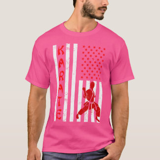 T-shirt Karate du drapeau américain
