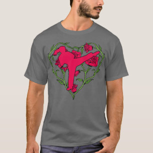 T-shirt Karate Girl Mae Geri Karate Kick Karate Fight Judo