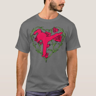 T-shirt Karate Girl Mae Geri Karate Kick Karate Fight Judo