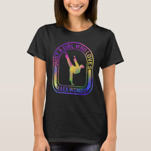 T-shirt Karate Juste une fille qui aime le combattant de T