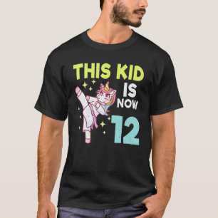 T-shirt Karate Licorne Enfants Naissance Né 12 Karaté