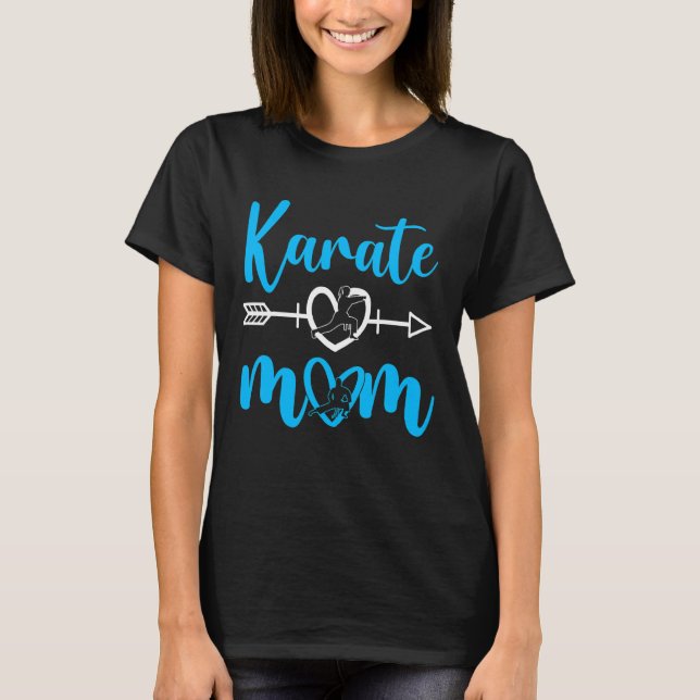 T-shirt Karate maman martiale Fils fille (Devant)