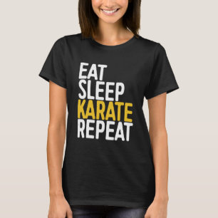 T-shirt Karate - Manger Karate de sommeil Répéter.1