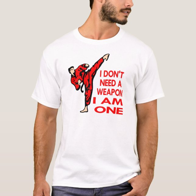 T-shirt Karaté, MIXED MARTIAL ART, JE SUIS une arme (Devant)