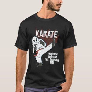 T-shirt Karate Panda Votre première leçon de karaté est gr