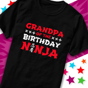 T-shirt Karate Party Enfants grand-père de l'Anniversaire