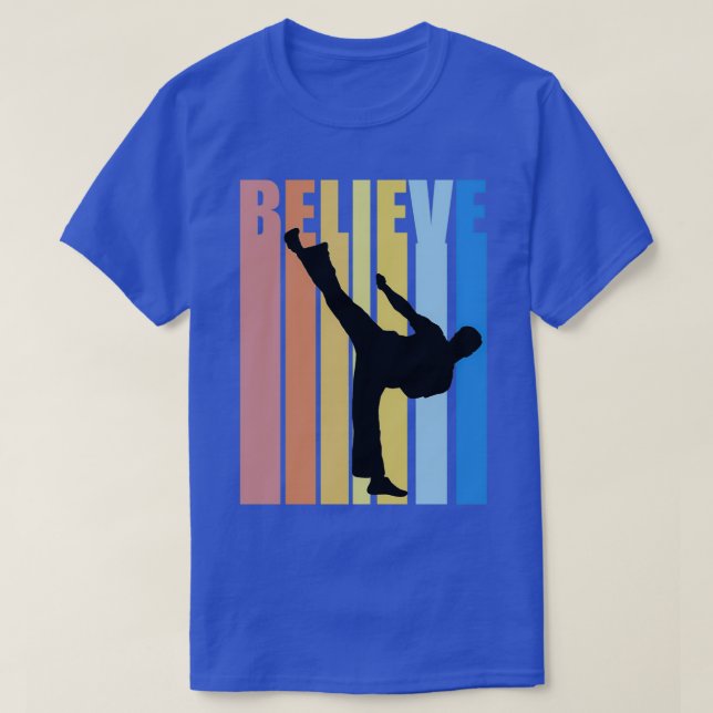 T-shirt Karate Rétro Anniversaire Enfants garçons Hommes H (Design devant)