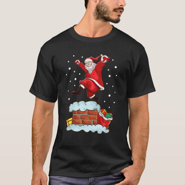 T-shirt Karate Santa Claus Christmas Kung Fu Taekwondo MMA (Devant)
