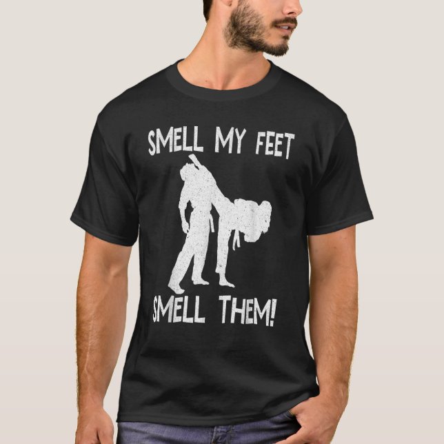 T-shirt Karate Sent Mes Pieds Les Sentent Pour Hommes Femm (Devant)