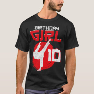 T-shirt Karate Taekwondo 10 ans Anniversaire Martial Art
