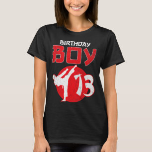 T-shirt Karate Taekwondo 13 ans Anniversaire Martial Art