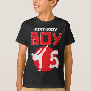 T-shirt Karate Taekwondo 5 Ans Anniversaire Arts Martiaux